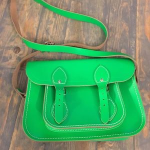 Fluorescent Green Cross Body Satchel *NWOT*