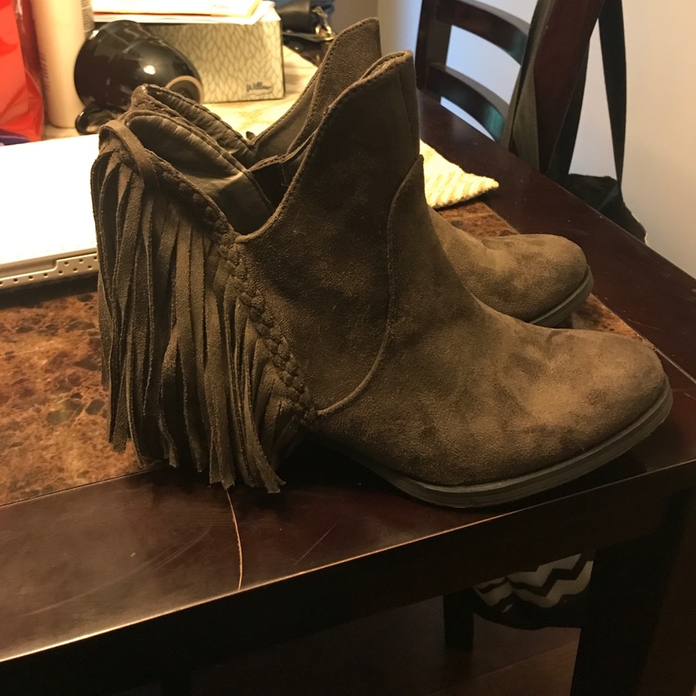 Suede booties