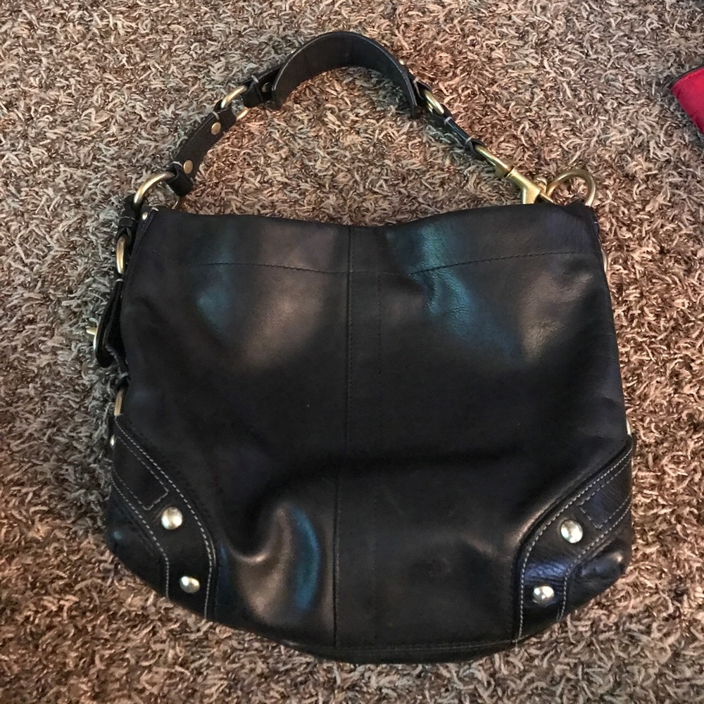 Black coach purse