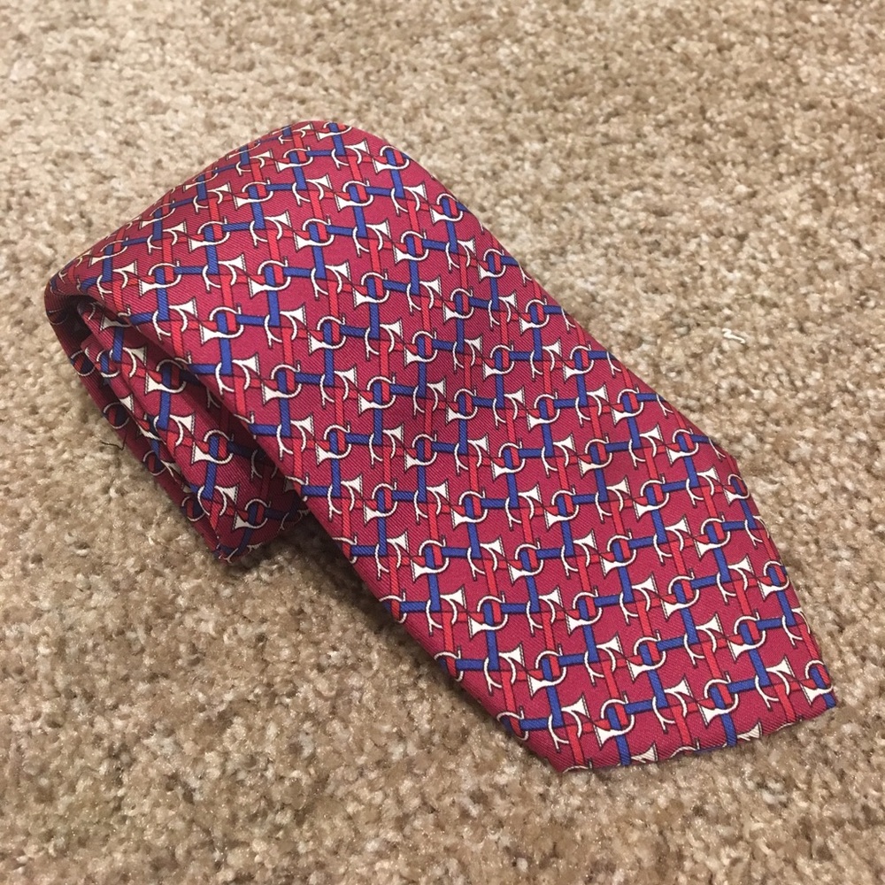 Authentic Hermès Silk Necktie
