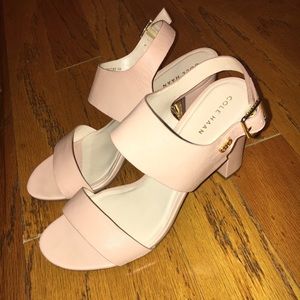 Cole Haan Nude Block-heel Sandals