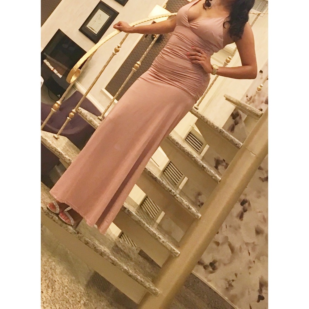 Windsor Long low cut dress.