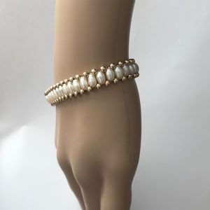 SOLD 14KT Gold & Pearl Bracelet