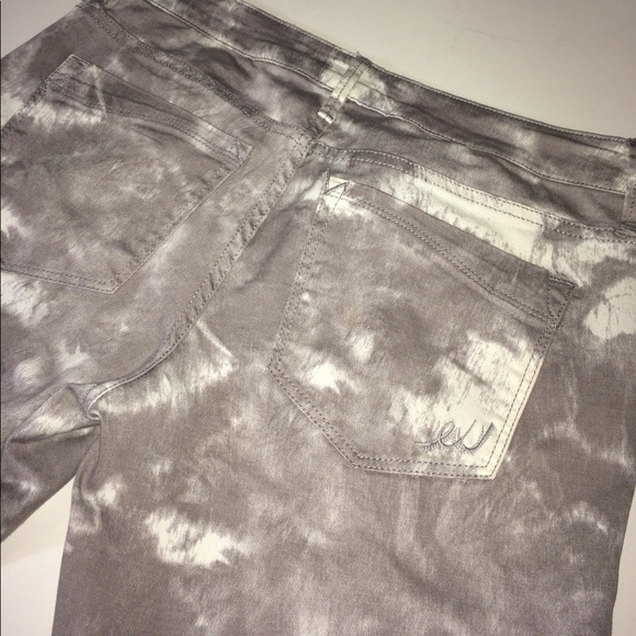 Express Jeans Stella Ankle Grey Tie Dye - Picture 6 of 9