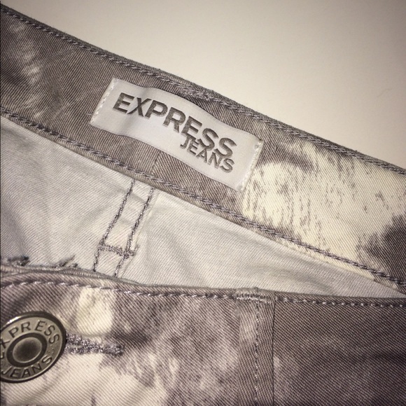 Express Jeans Stella Ankle Grey Tie Dye - Picture 7 of 9