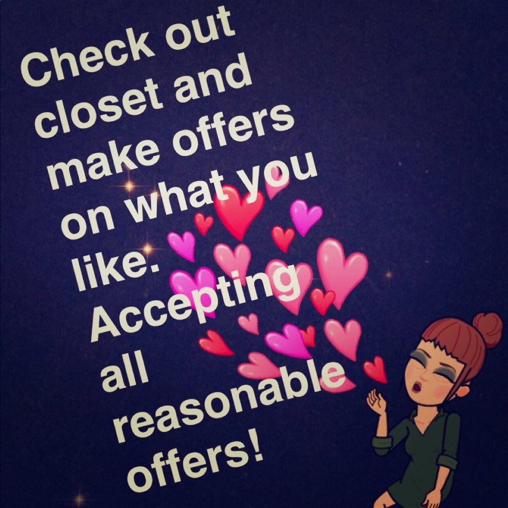 All reasonable offers accepted!