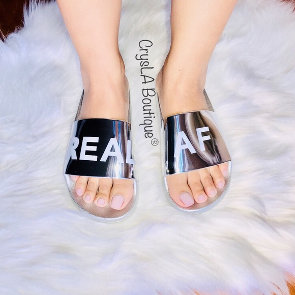 🎉LAST🎉✨Metallic Slides✨ - Picture 2 of 4