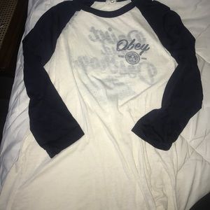 Obey Womens Baseball Tee