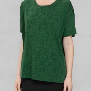 & Other Stories Curlicue Green T-shirt 6