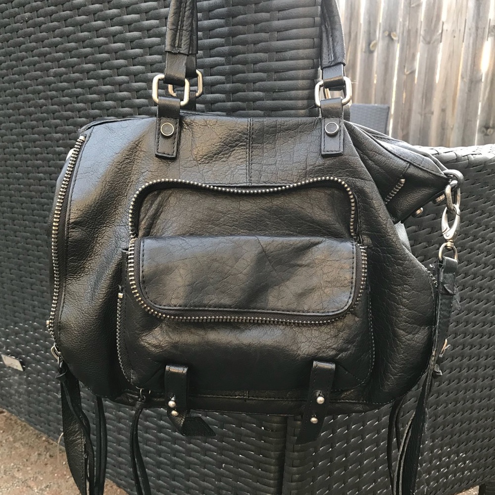 Black Leather Satchel