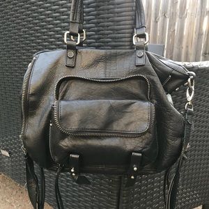 Black Leather Satchel