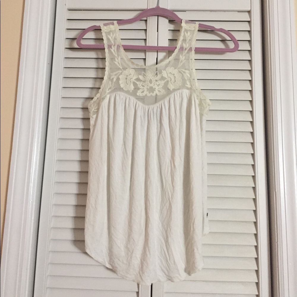 Cream colored tank top