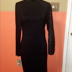 Black Long Sleeve Bodycon Dress