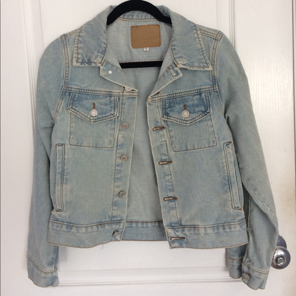light wash denim jacket