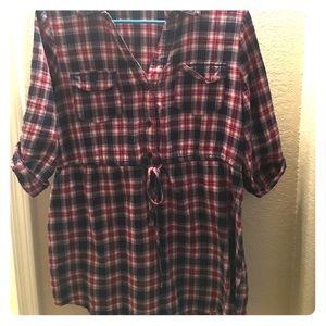 Forever 21 Plaid Top