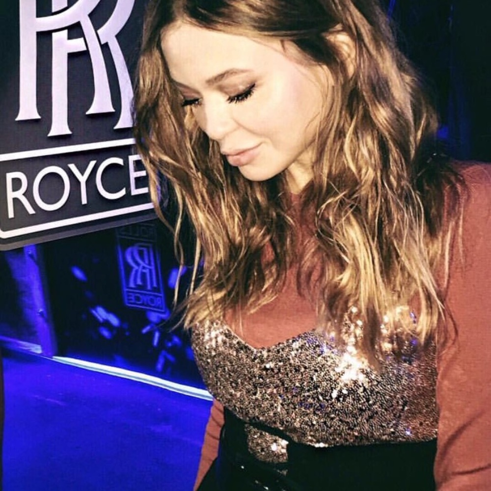Zara pink shiny dress