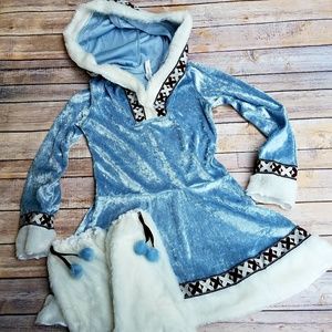 Light Blue Eskimo Girls Costume Set 10/12