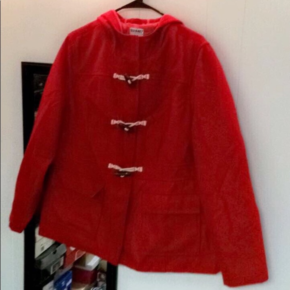 Old Navy Red Peacoat