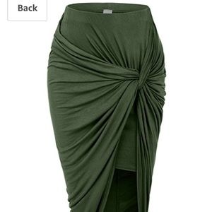 Olive Knot Skirt