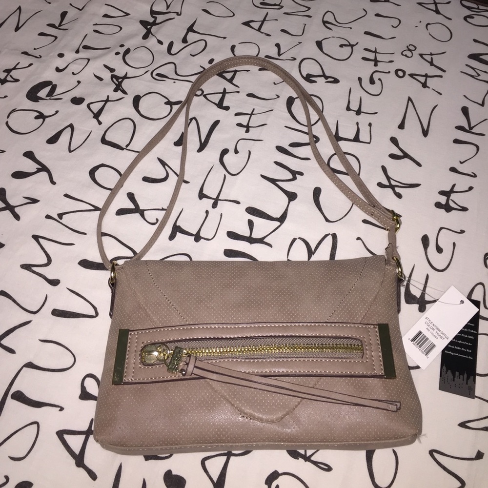 Nicole Miller Perforated Laura Crossbody Bag