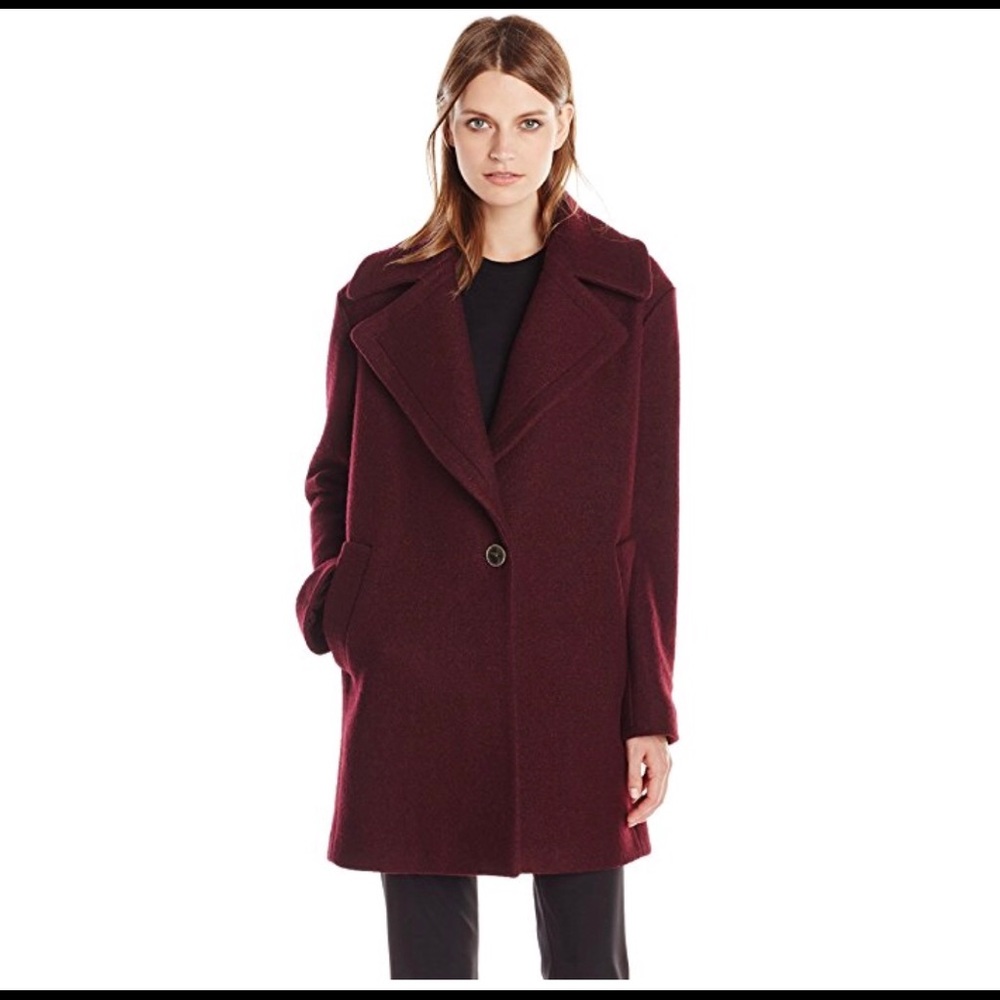 NWT ❤️ON SALE❤️KENSIE WOOL BLEND CACOON COAT 12-14