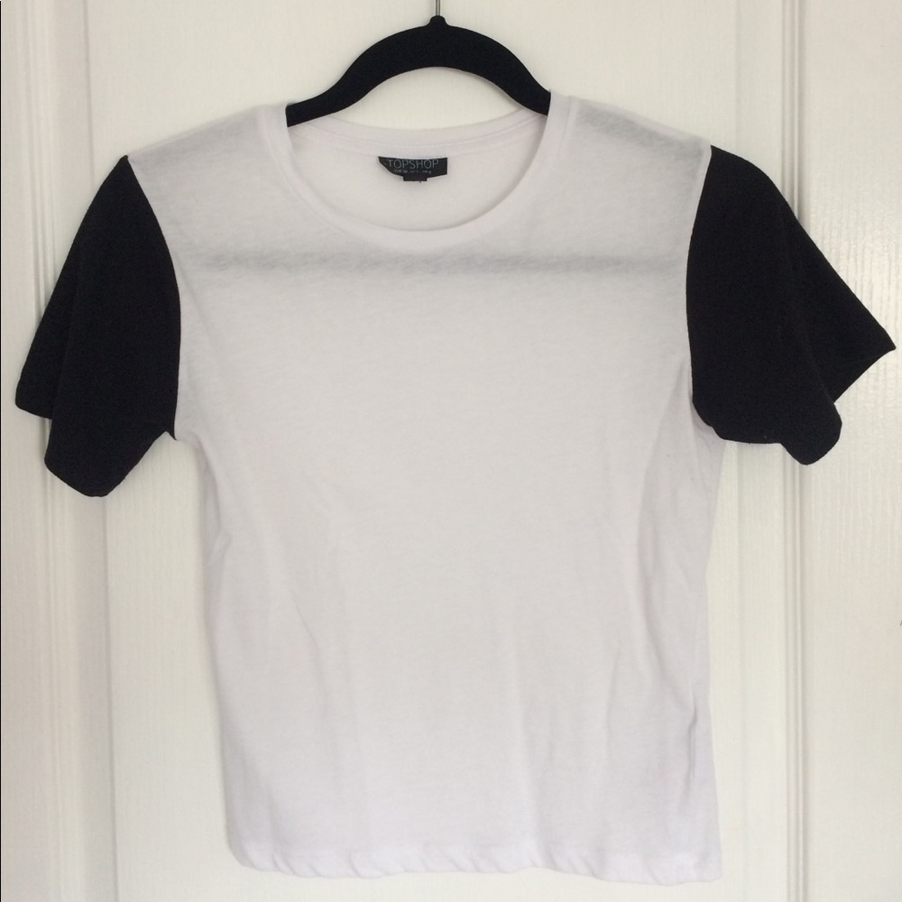 black and white topshop tee