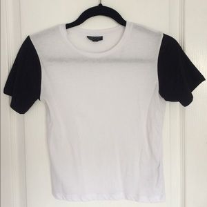 black and white topshop tee