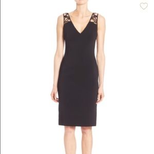 Badgley Mischka Lattice Back Dress. Size 4