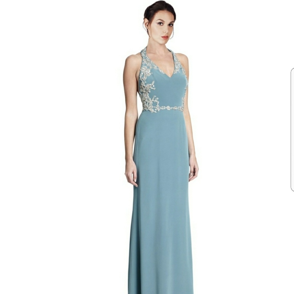 Marchesa Notte Sparkling Beaded Embellished Dress