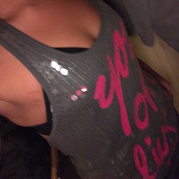 PINK yolo sequin tank - Picture 6 of 8