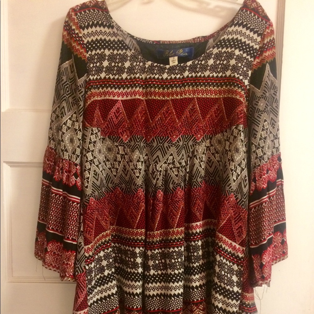 Francesca's Printed Blouse