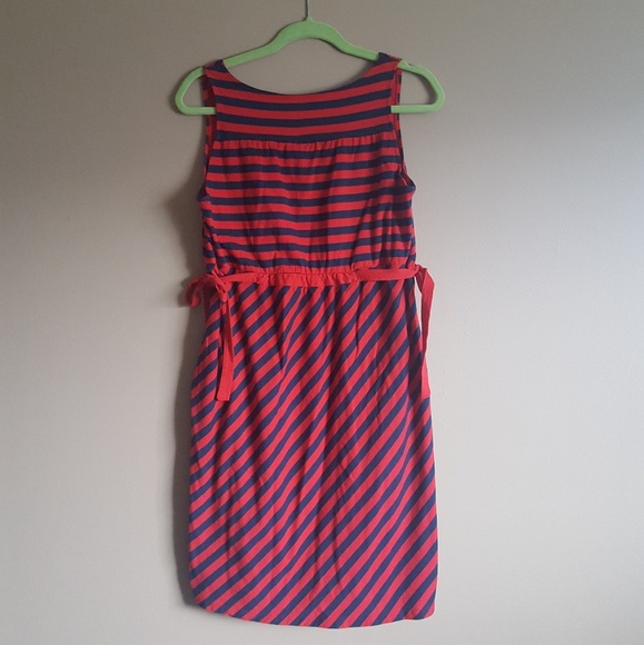 ELEMENT • A-LINE STRIPED DRESS • RIBBON DETAIL - Picture 2 of 6