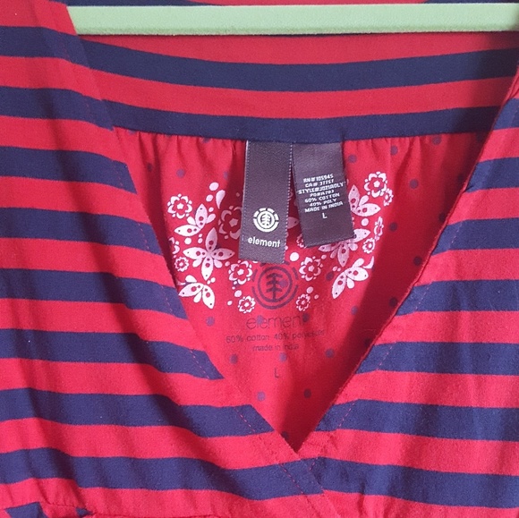 ELEMENT • A-LINE STRIPED DRESS • RIBBON DETAIL - Picture 5 of 6