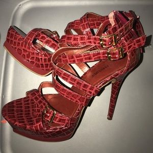 Women’s  red stilettos