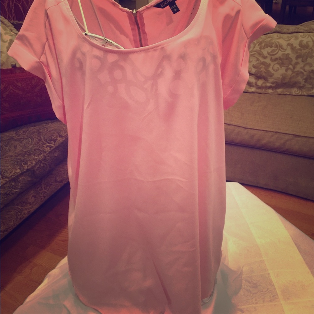Pink Express silk blouse