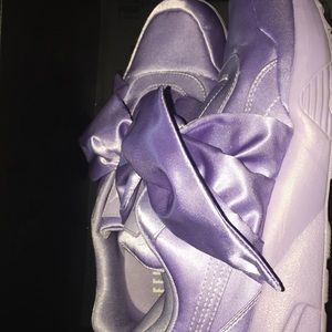 Purple Fenty Bow Sneakers by Rihanna