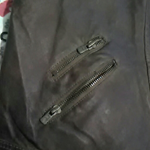 Faux leather moto vest - Picture 3 of 7