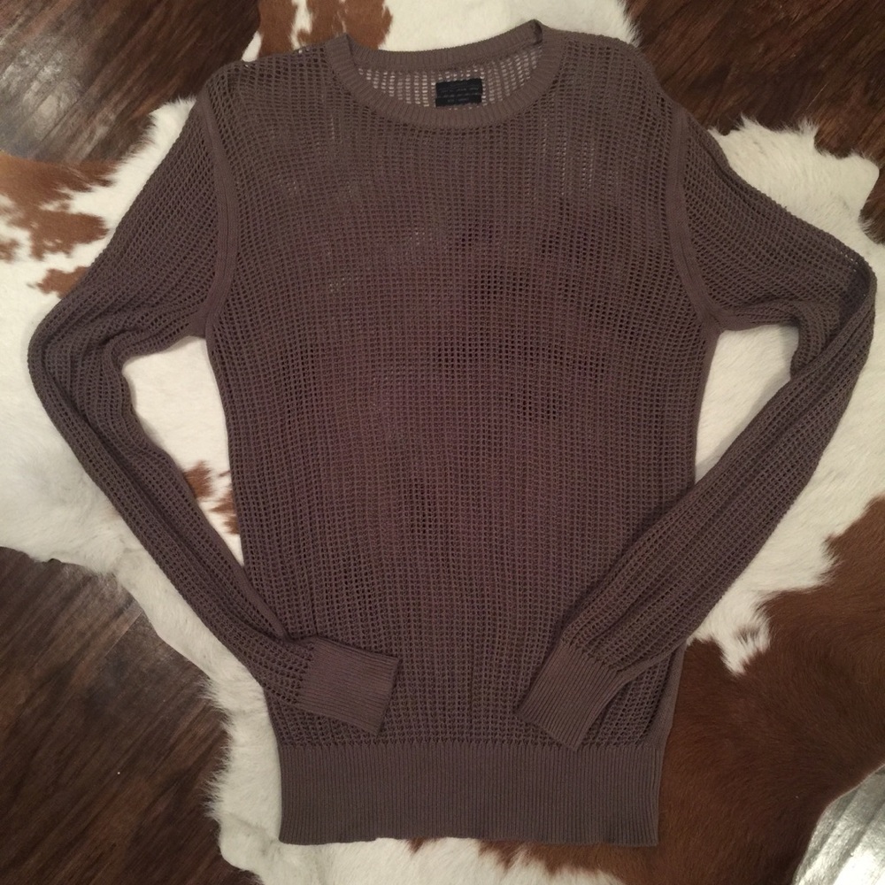 AllSaints Brown Knit Sweater -Small