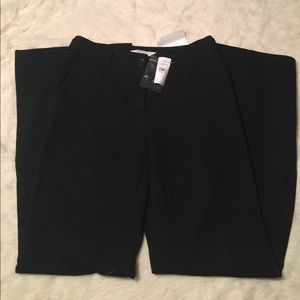 LOFT NWT Black Julie Curvy with flare leg