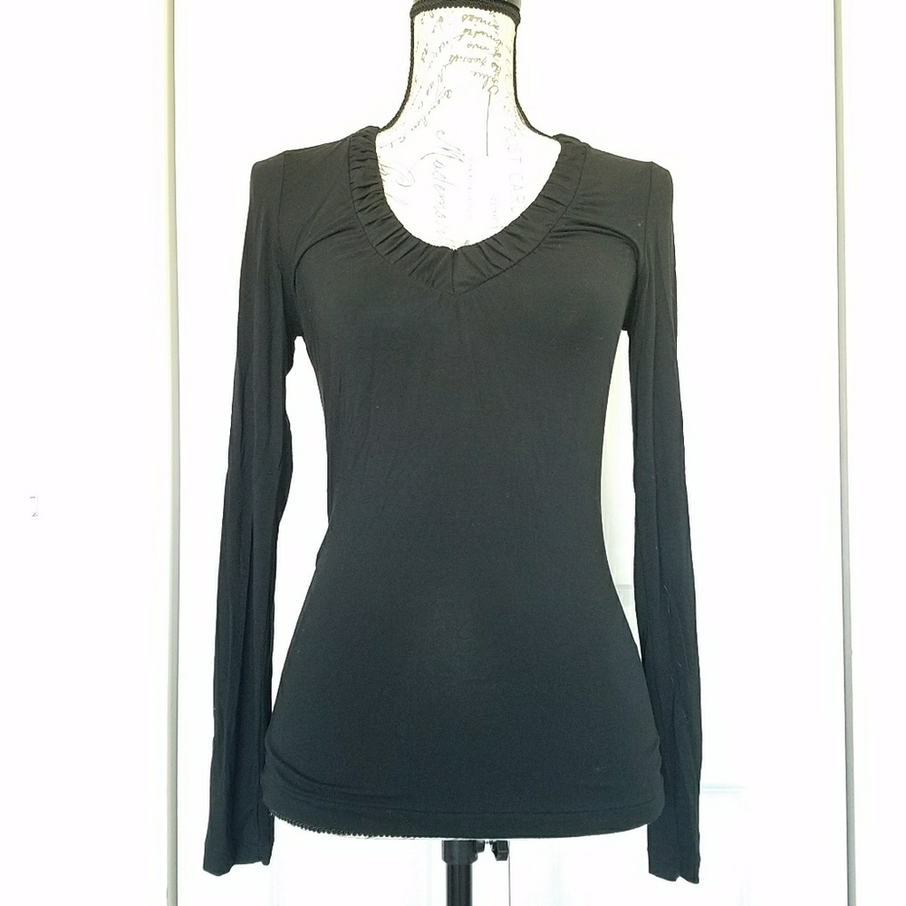 Banana Republic Long Sleeve V-Neck, Petite, XS