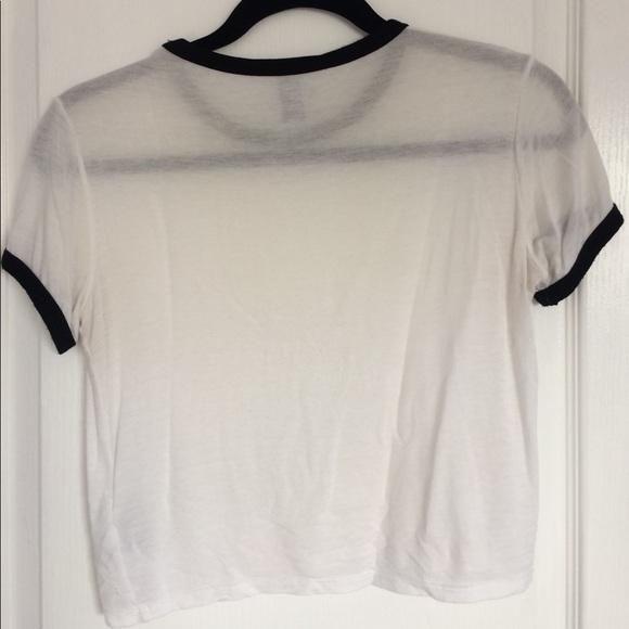 black and white ringer tee - Picture 2 of 2