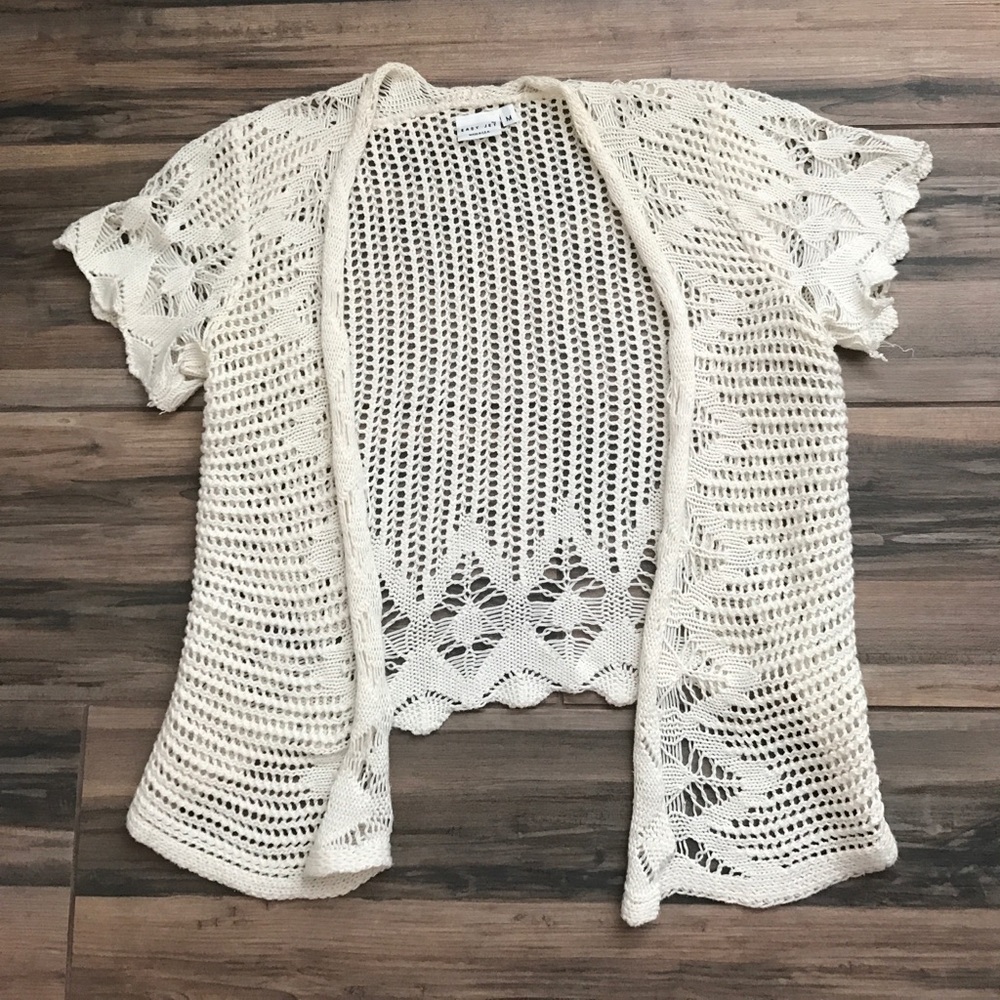 Nordstrom knit  short sleeve sweater by easy jet