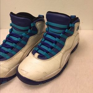 Men's Jordan retro 10 - purple/turquoise - sz8