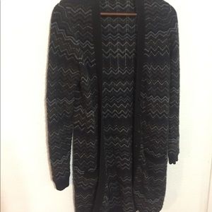 Vintage cashmere chevron long sweater