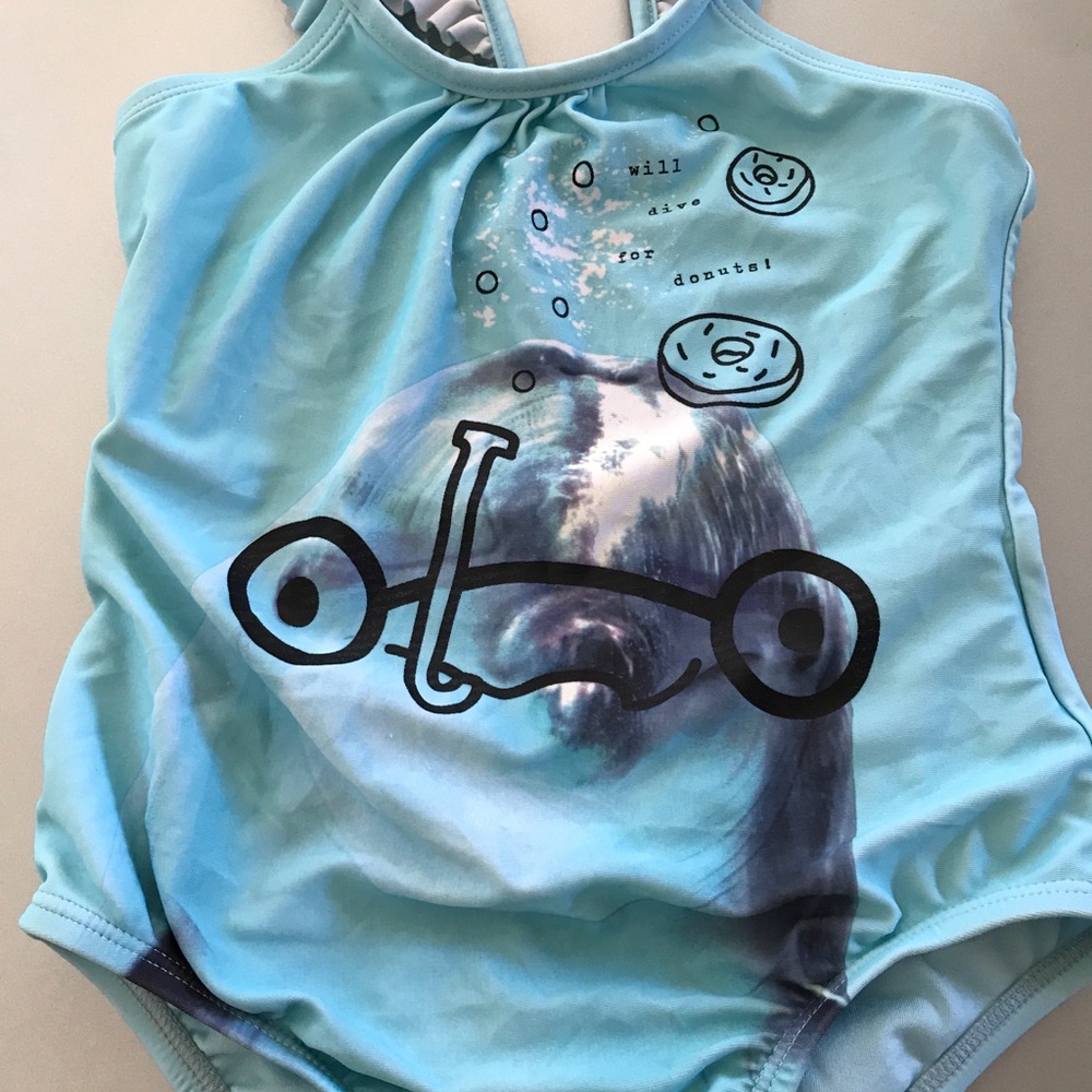 Cute girls dolphin swimsuit