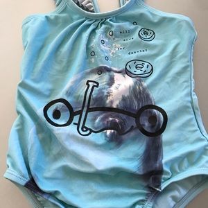 Cute girls dolphin swimsuit