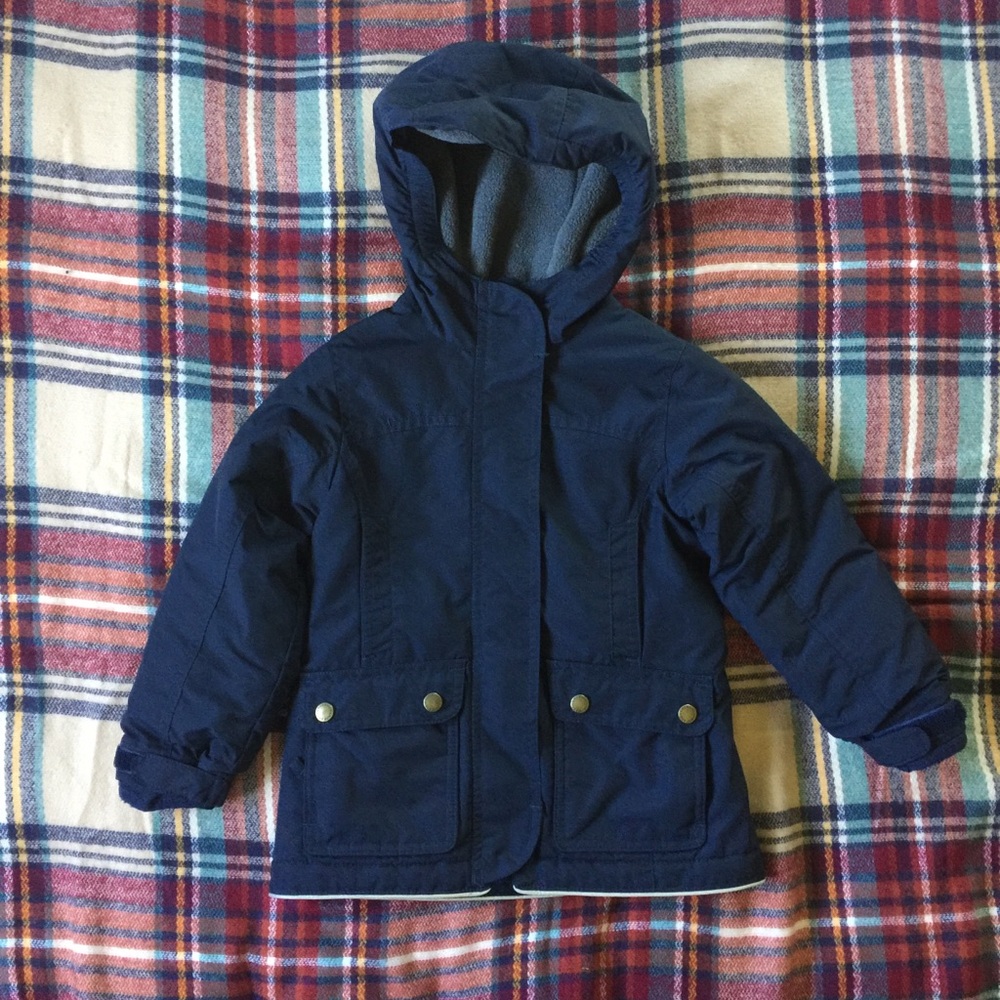 Lands End Squall Parka Waterproof Navy