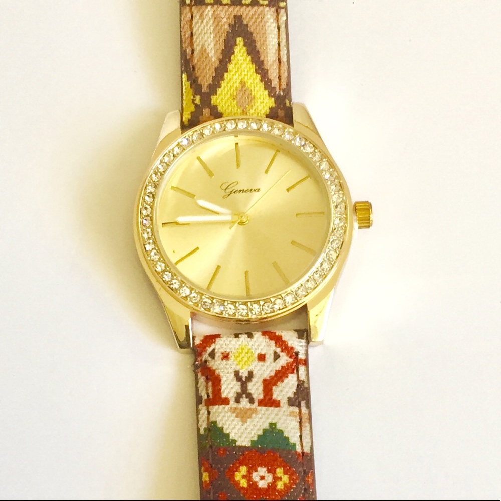 Multicolored Fabric Watch