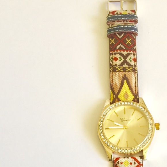 Multicolored Fabric Watch - Picture 2 of 3