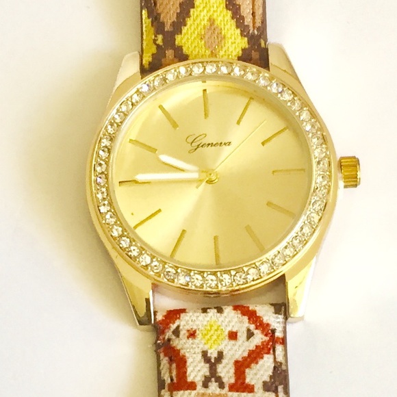 Multicolored Fabric Watch - Picture 3 of 3